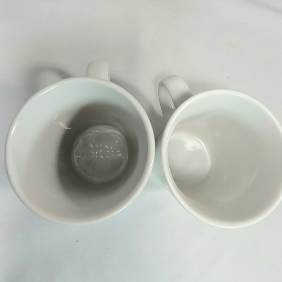Starbuck 2011 Tall White Coffee Mugs 10.6 oz   Set of 2 - Picture 8 of 9